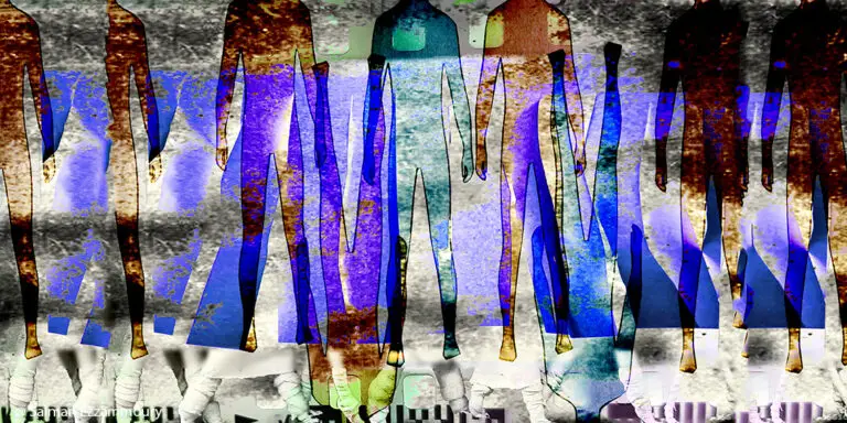 People in a Line - Salman Ezzammoury